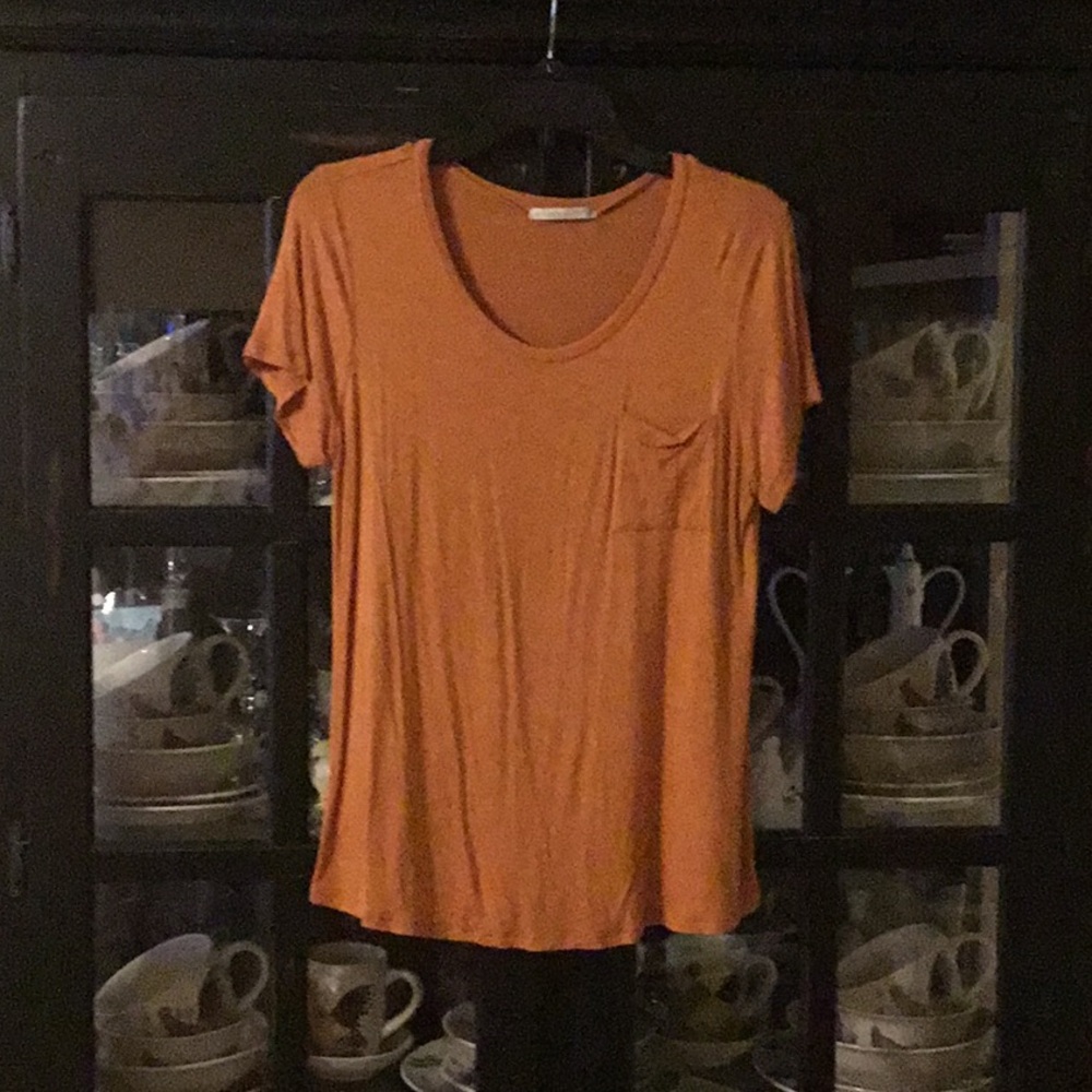 Active Basic Orange Short Sleeve Relaxed Tee